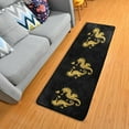 thumbnail image 3 of Valentines Golden Seahorses Couple Hallway Runner Rug 2'x6' Kitchen Rug with Rubber Backing Glitter Glow Hearts Non Slip Entryway Rug Runner Washable Soft Area Rug for Hallway Bedroom Kitchen Decor, 3 of 6