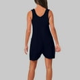 thumbnail image 5 of Short Romper Jumpsuits for Women Shorts Summer 2026 Casual Loose Sleeveless Tank Overalls Jumpers with 2 Pockets (XXL, Dark Blue), 5 of 7