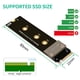 thumbnail image 3 of Cable de extensión Irfora M.2 NVME M-key a PCI-E 3.0 16X Cable de extensión SSD estable de alta velocidad Soporte de línea extendida 2230/2242/2260/2280 SSD M.2 (180 °) Irfora Cable de extensión, 3 of 6