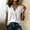 White, variant on Sevevn Women's V Neck Pleated Front Blouse Cotton Blend Short Sleeve Loose Fit Casual Tunic Top Orange S