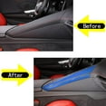thumbnail image 5 of TINKI Real Carbon Fiber Center Console Left Trim Sticker Compatible with Chevrolet Corvette C8 Stingray 2020-2023, Center Console Driver Side Decorative Cover Sticker, 5 of 13