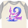 thumbnail image 4 of Inktastic 2nd Birthday Mermaid Tail Boys or Girls Long Sleeve Baby Bodysuit, 4 of 5