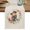 Beige, variant on Mother's Day Table Runner, Love You Mom Watercolor Orange Flowers Washable Cotton Linen Table Runners 48 Inches Long, Dresser Scarf Runner for Nightstand/Coffee/End Tables 13''x48''
