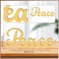 thumbnail image 2 of Wooden Words Sign Free Standing, Word Peace Wood & Acrylic Display Decorations for for Home Desktop Office Art Decorations 11" x 4.3" x 0.5", 2 of 9