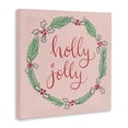 thumbnail image 2 of Stupell Industries Cottage Minimal Holly Jolly Wreath Canvas Art, 17 x 17, by Sazerelli Designs, 2 of 7