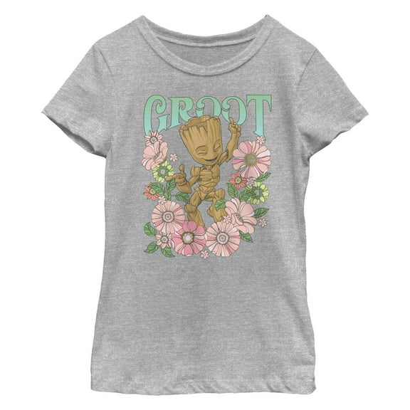 Girl's Marvel: Guardians of the Galaxy Groot Flower Dance Graphic T-Shirt