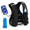 Black-XS/S (1 Soft Flask), variant on Running Vest For Women Men Hydration With Soft Flask & Phone Holder