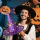thumbnail image 5 of Sombrero de bruja de Halloween para adultos y niños Sombreros clásicos negros puntiagudos con accesorios de disfraz de estrella para mujeres y hombres Fiesta de Halloween, 5 of 5