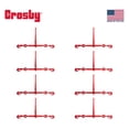 thumbnail image 2 of 8 Pack Crosby Lebus 3/8"-1/2" Heavy Duty Ratchet Lever Load Binder w/Grab Hooks 15,000 Lbs WLL | Tie Down Hauling Chain Binders for Flatbed Trailer Red, 1048422, L-140 R-7, 2 of 11