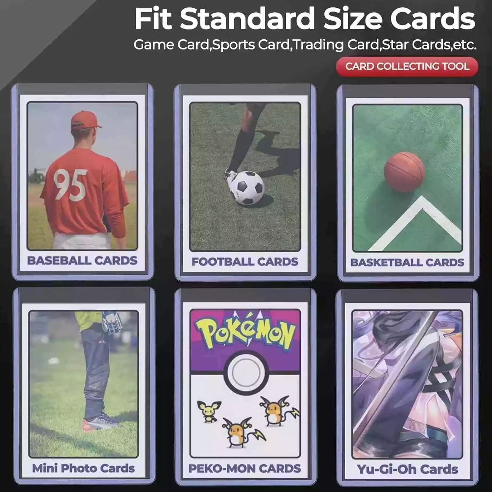 Ultra pro 200ct Top Loader 3 "X4", Baseball card protector Hard plastic, Trading Card Sports Card holder (200 hard card + 200 soft card)