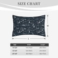 thumbnail image 4 of Lsque Romantic Eiffel Tower Pattern Pillow Case – Soft & Cozy Throw Pillow Cover, Hypoallergenic Cushion Case for Sleeping Women with Envelope Closure-20"x30", 4 of 6