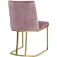 thumbnail image 2 of Pemberly Row Contemporary Pink Velvet Dining Chair (Set of 2), 2 of 5