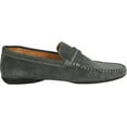 thumbnail image 3 of Masimo Mens Suede Driving Moccasins Adult Male Slip on Dress Shoes Grey 7.5, 3 of 7