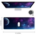 thumbnail image 2 of Heduofu Mouse pad Galaxy Computer Laptop Mousepad Blue and Purple Desktop Mouse Pad Washable Non-Slip Rubber Small Mouse pad 31.5x11.8 in, 2 of 6