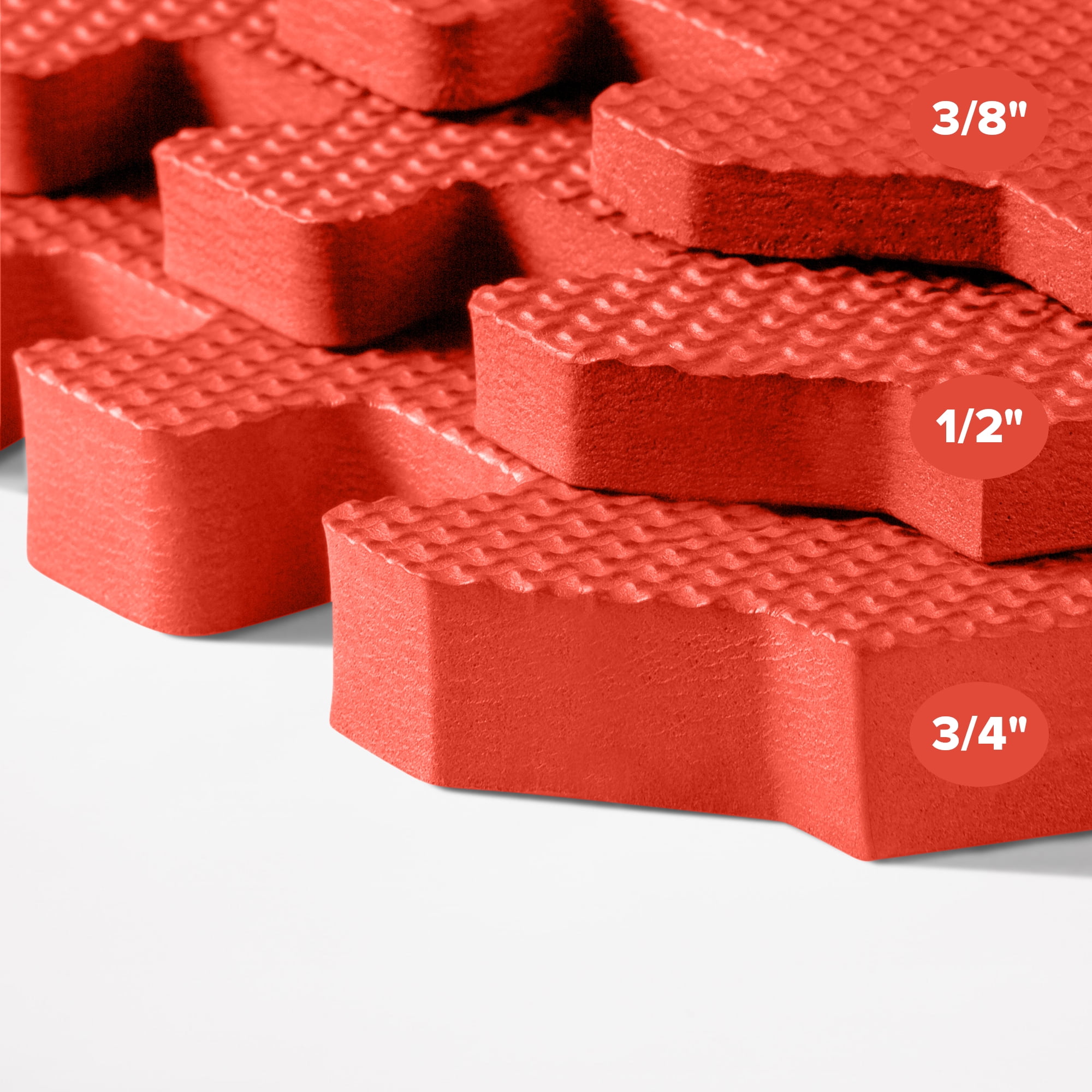 We Sell Mats 3/4 Inch Thick Multipurpose EVA Foam Floor Tiles, Interlocking Floor Mat for Indoor Gym, and Home Use