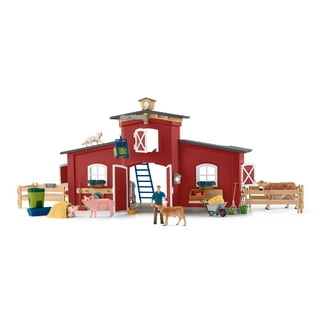 Red Barn - Juguetes de animales de granja, 28 figuras de animales y tractor  de granja, juguetes educativos de aprendizaje para niños pequeños y niños
