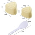 thumbnail image 6 of 3PCS/Set DIY Sushi Mold Onigiri Rice Ball Food Press Triangular Sushi Maker Mold, 6 of 10