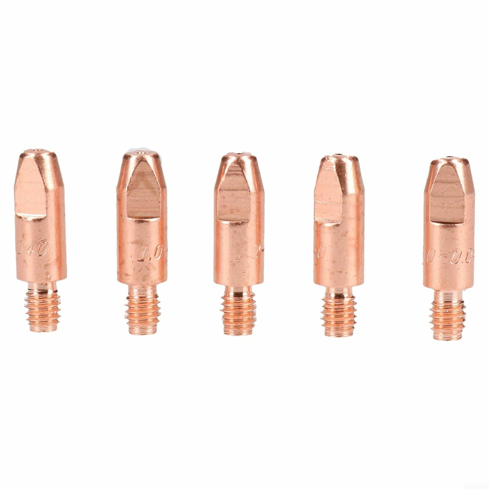 0.8mm Mig Welding Welder Round Contact Tips for MB25 MB36 Euro Torches 25pk 