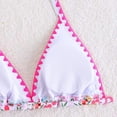 thumbnail image 5 of Ymyiu Little Girl Swimsuit Newborn Baby Girls Bathing Suit Toddler Bikini Swimsuit 3-Pieces Beach Wear Size 14-15 Years (Hot Pink,14-15 Years), 5 of 7