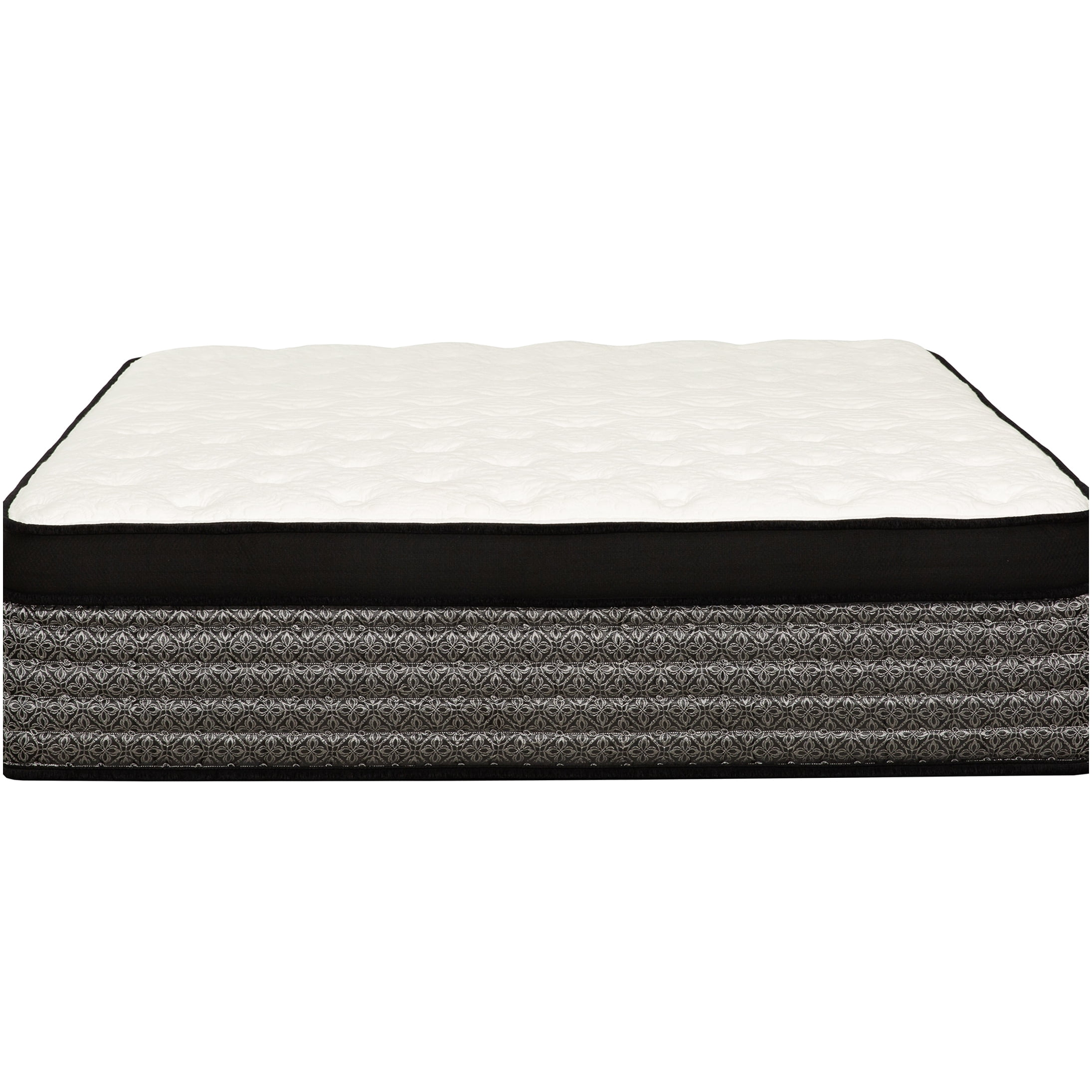 16" King Hybrid Mattress with Euro Pillow Top, Cooling Gel Memory Foam and Pocket Coils for Motion Isolation, Pressure Relief, CertiPUR-US Certified