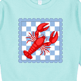 thumbnail image 3 of Inktastic Lobster Checkered Stamp Coastal Toddler Sweatshirt, 3 of 4
