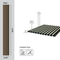 thumbnail image 5 of MG-1010 Medium Slats Ash 94.5 in x 9.45 in Polystyrene Wood Slat Walls (62 Sq.ft / Pack) - 10 Pieces, 5 of 6