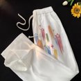 thumbnail image 5 of Pantalones casuales para mujer, ropa de calle diaria, estilo americano, diseño geométrico para chica moderna, coloridos, elegantes, populares, con personalidad, cómodos., 5 of 5