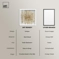 thumbnail image 6 of Golden Zenith Shadowbox Print Elegant Nature Art by Art Remedy, White Frame, 20 x 20, 6 of 7