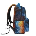 thumbnail image 3 of Disketp Red And Blue Flame Waves Backpack for Men and Women - Lightweight Backpack Classical with Multi-pockets Casual Daypack for College Workplace Travel, 3 of 5