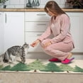 thumbnail image 4 of 2 Pieces Of Kitchen Rugs and Mats Non Skid Washable Merry Christmas (13) Kitchen Mat,Floor Cushion Waterproof Rug,Rubber Backed Area Rugs for Laundry 47*17+30*17, 4 of 7