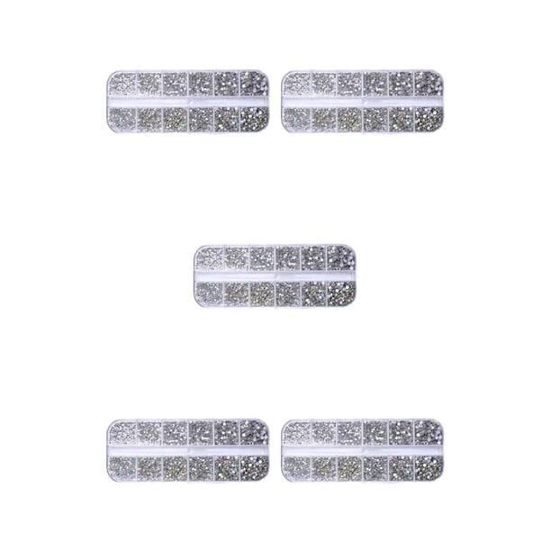 Seitruly 1 bolsa de cristal pequeño de fondo plano fácil de pegar diamantes de imitación brillantes para uñas diferentes estilos para uñas Type2 NO2