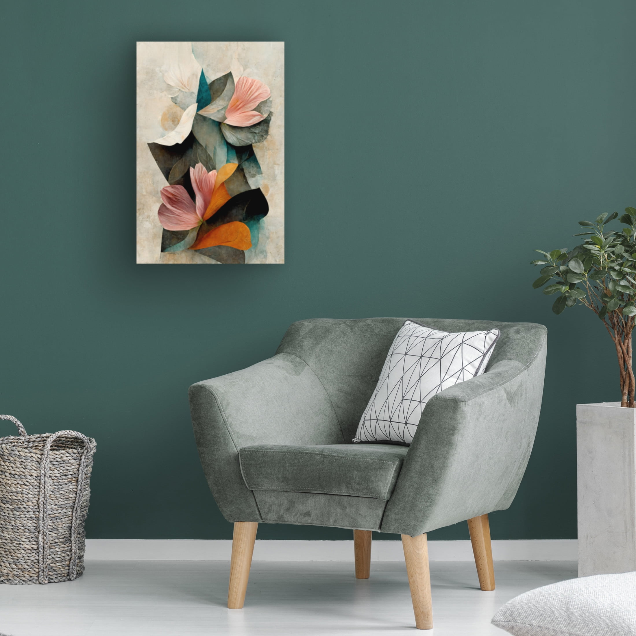 Canvas Wall Art - Treechild 'Grow' Wall Art for Living Room, Bedroom, or Office D?cor by Trademark Fine Art - 30 x 47 Inches