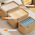 thumbnail image 4 of Tnobhg Non-Woven Closet Organizer Wardrobe Clothes Sweater Storage Basket Sweatshirt Jeans Storage Box Home Supplies, 4 of 8