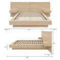 thumbnail image 4 of Nexera Napa 4-Piece Platform Bedroom Set With Floating Nightstand, 4 of 8