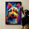 thumbnail image 4 of Australian Terrier Dog Canvas Wall Art Colorful Pets Graffiti Highland Canvas Oil Painting Canvas Print Street Art Modern Artwork Living Bedroom Bathroom Home Office Decor, 4 of 4