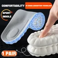 thumbnail image 1 of Plantillas de zapatos suaves 4D para pies, plantilla para fascitis Plantar, soporte para arco, inserciones ortopédicas, almohadillas deportivas para zapatos con absorción de impacto, 1 par, 1 of 5