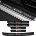thumbnail image 2 of Placa protectora para umbral de puerta delantera y trasera de coche, para Fiat 500x 500, pedal de bienvenida de fibra de carbono, calcomanías protectoras para parachoques de maletero, 2 of 4