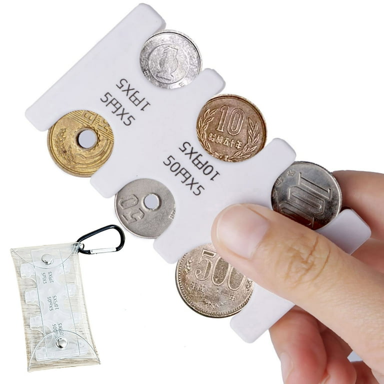 Sunsanly Pocket Coin Box Coin Holder Space-saving Japanese Coin