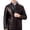 Brown, variant on Men's Fleece Lined Faux Leather Jacket Warm Moto Biker Racer Coat Heavyweight Stand Collar Full Zip with Pockets for Fall Winter Daily Wear, Brown, M