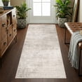 thumbnail image 5 of Washable 2x6 Thin Runner Rug: Abstract Soft Entryway Doormat Water-resistan Hallway Bathroom Kitchen Carpet With Non-slip Backing Modern Living Room Bedroom Decorative Carpet(2x6 Beige/cream), 5 of 9