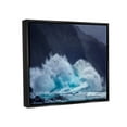 thumbnail image 3 of Stupell Industries Tsunami Waves Landscape Nature Photography Black Floater Framed Art Print Wall Art, 31 x 25, 3 of 9