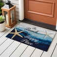 thumbnail image 5 of Rectangle Area Rug 2x3ft, Beach Is Happy Place Words Non-Shedding Washable Area Rug, Sea Starfish on Wood Non Slip Low-Profile Rugs for Living Room, Bedroom Dining Room, 5 of 9