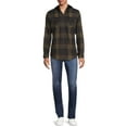 thumbnail image 2 of Burnside Men's Plaid Hooded Flannel Shirt, Sizes S-2XL, 2 of 5