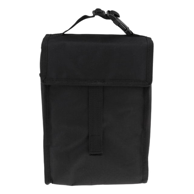 Enfriador térmico, almuerzo portátil, bolsa de transporte plegable, bolsa de almacenamiento de picnic para alimentos, bebidas, cerveza, bebidas, Negro Baoblaze Refrigerador plegable para el almuerzo de picnic