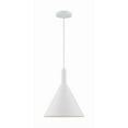 thumbnail image 4 of 60/7138-Nuvo Lighting-Lightcap-1 Light Large Pendant in Mid-Century Modern Style-12 Inches Wide by 14.5 Inches High-Matte White Finish    -Traditional, 4 of 9