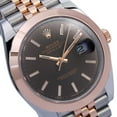 thumbnail image 3 of Pre-Owned Rolex Datejust 41MM 126301 Chocolate Dial Smooth Bezel Two Tone Rose Gold Jubilee Bracelet, 3 of 8