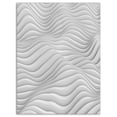 thumbnail image 2 of Fractal Rippled White 3D Waves - Abstract Canvas Art Print, 2 of 3