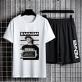 thumbnail image 4 of Eminem-Camiseta ajustada con estampado sombreado para hombre, pantalones cortos, traje deportivo de manga corta, camisetas informales de gran tamaño, pantalones cortos de Hip Hop, conjuntos de dos pie, 4 of 4