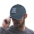 thumbnail image 4 of It's Weird Being The Same Old People Navy Hat Adjustable Funny Fashion Unisex Baseball Cap for Men Women, 4 of 7