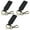Black*3, variant on Genuine Leather Car Keychain, Universal Key Fob Keychain, Leather Key Chain Holder for Men and Women, 2 Keyrings and Carabiner Clip, JC306-Brown